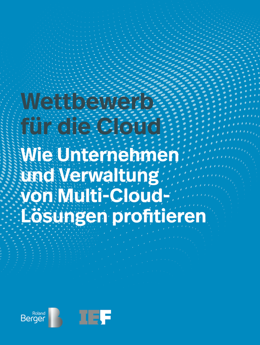 Wettbewerb für die Cloud: Neue Studie von IE.F und Roland Berger